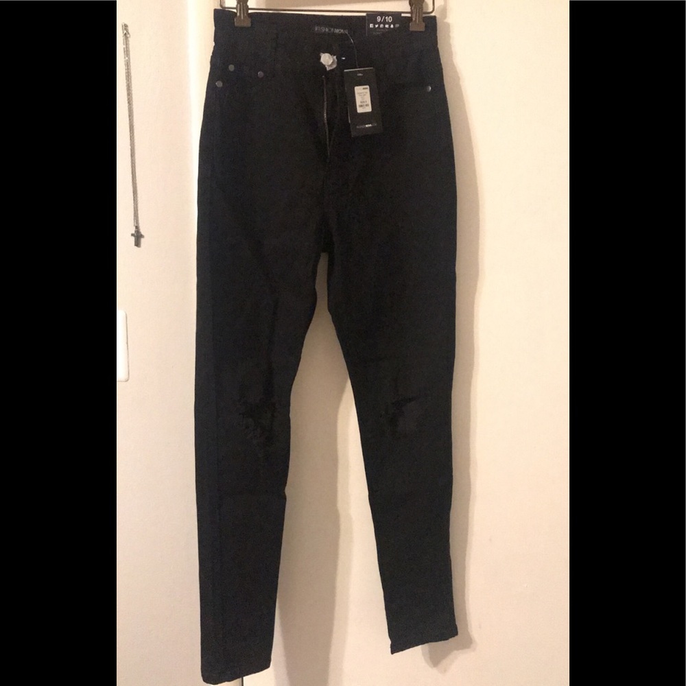 Black high waisted fashion nova jeans